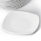 Elama 12 Piece Square Porcelain Large Dinner Plates in White EL-2024-DPS - alternate 6
