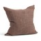 Homeroots 22" Brown Linen Throw Pillow Cover with Texture 608212 - alternate 4