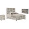 Homeroots Shutter Solid Wood King Gray Bed 521087 - alternate 7