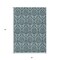 Homeroots 3' X 5' Teal Damask Washable Non Skid Indoor Outdoor Area Rug 563901 - alternate 7