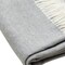 Homeroots Light Gray Soft Acrylic Herringbone Throw Blanket 475725 - alternate 5