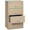 Fireking 25-3/16" W 4 Drawer Fire-Resistant Lateral File Cabinet, Parchment, Letter/Legal 4-3122-CPA - alternate 3