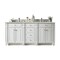 James Martin Vanities Bristol 72'' D Vanity, Bright White w/ Parisien Bleu Silestone Top w/FreePower Wireless Charger 157-V72-BW-FPBL - alternate 1