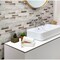 Apollo Tile Beige 11.5 in x 11.5 in Recycled Glass Matte Floor and Wall Subway 9.18 sqft/case, 10PK APLNNR8810BRA - alternate 5