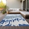 Homeroots 5' X 8' Sky Blue And Denim Blue Abstract Washable Indoor Outdoor Area Rug 613657 - alternate 7