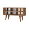 Homeroots 35in Brown Solid Wood Enclosed and Open Storage TV Stand 719191 - alternate 8