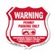 Signmission No Parking Without Permit Shield Sign Wa, 12 inch X 12 inch, Plastic Sign, 2PK SHI-P-2PACK-12-398 - alternate 1