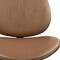 Homeroots Brown and Black Faux Leather And Metal Dining Side Chair 632549 - alternate 8