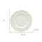 Homeroots White Four Piece Round Scallop Stoneware Service For Four Salad Plate Set 483505 - alternate 6