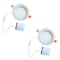 Bulbrite 8" Canless 2700K, 100w Equivalent, New Construction Integrated LED Recessed Lght Kit Metal JBOX, 2PK 861681 - alternate 1