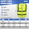 Neiko X-Large Ultra Reflective Safety Vest with Reflective Stripes & Zipper, Neon Yellow, Adult 53995A - alternate 6