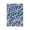 Homeroots 5' X 8' Blue and White Abstract Washable Non Skid Indoor Outdoor Area Rug 559635 - alternate 6