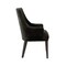 Manhattan Comfort Beever Chenille Wood Armchair in Black DC103AR-BK - alternate 5