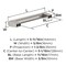 Amerock Composite 5-1/16 inch (128mm) Center-to-Center Satin Nickel Cabinet Pull, 10PK 10VMP37142G10 - alternate 4