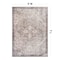 World Rug Gallery Beige Floral Medallion Washable Rug - Low Pile, Non-Slip 5 ft x 7 ft WR174BEIGE5X7 - alternate 6