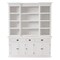 Homeroots 71in White Dining Hutch With Twelve Shelves And Three Drawers 397842 - alternate 1