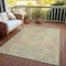 Homeroots 3' X 5' Tan And Beige Medallion Washable Indoor Outdoor Area Rug 615746 - alternate 8