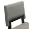 Armen Living Channell Wood Dining Chair in Black Finish with Charcoal Fabric - Set of 2 LCCHCHBLKCH - alternate 8