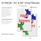 Signmission Fidget Spinners, Vinyl Decals Only 24 Inch x 36 Inch, Vinyl Decal, 2PK DSB-2436-2PACK-Fidget Spinners - alternate 2