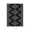 Homeroots 9' X 12' Black And Ivory Geometric Washable Indoor Outdoor Area Rug 598536 - alternate 8