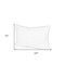 Homeroots 15" X 23" White Cotton Down Blend Throw Pillow Insert 608278 - alternate 5
