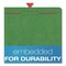 Pendaflex Pressboard Top Tab Folders, 2/5-Cut Tab, Exp 1.75", 1 Divider, 4 Fasteners, Legal, Dark Green, 10PK 28733P - alternate 6