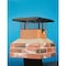 Shelter Adjustable Black Galvanized Steel Single Flue Chimney Cap SCADJS - alternate 1