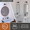 Vaxcel Ravenna 2 Light Matte Black Bathroom Vanity Fixture Metal Cage Shade, LED Compatible W0444 - alternate 9