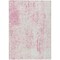 Homeroots 3' X 5' Pink And Ivory Abstract Washable Indoor Outdoor Area Rug 612959 - alternate 7
