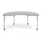 Flash Furniture Commercial Adjustable Height Kidney Activity Table with Locking Casters-Gray XU-A4872-KIDNY-GRY-T-A-CAS-GG - alternate 9