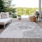 Homeroots 8' X 10' Gray Silver And Ivory Nautical Washable Indoor Outdoor Area Rug 581506 - alternate 8