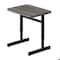 Correll HPL Student Desk, 20 in D X 27 in W X Particleboard, Driftwood W/ New England Driftwood Band CSA2027-52-09-52 - alternate 1