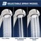 Supply Giant Shower Head, 3 Function Massage Showerhead, 1.8 GPM, 2.93 Face Diameter, Handheld, Chrome 74-45230I - alternate 7