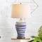 Jonathan Y Joelie 29" Ceramic LED Table Lamp, Blue/White JYL3016A - alternate 7