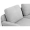 Homeroots Contempo Retro 78in Light Gray Loveseat 480890 - alternate 9