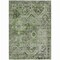 Homeroots 5' X 8' Artichoke Green And Gray Floral Medallion Washable Indoor Outdoor Area Rug 616611 - alternate 9
