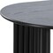 Homeroots 79" Black Solid Wood Double Pedestal Base Oval Dining Table 712131 - alternate 5