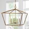 Jonathan Y Gatsby 23" 4-Light Adjustable Iron Rustic Glam LED Pendant, Gold JYL7520C - alternate 10
