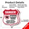 Signmission Pacemaker Wearers Shield Sign Danger! At, 12 inch X 12 inch, Aluminum Metal Sign, 2PK SHI-A-2PACK-12-428 - alternate 5