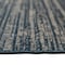 Homeroots 9' X 12' Gray and Blue Striped Stain Resistant Indoor Outdoor Area Rug 531663 - alternate 9