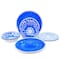 Elama Nelly 12 Piece Melamine Dinnerware Set in Blue EL-NELLY - alternate 9