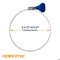 Powertec 4inx20ft PVC Dust Collection Hose w/Key Hose Clamps, 4in Dust Control Flex Cuff & Hose Cone Reducer 70436N - alternate 9
