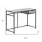 Homeroots 42" Gray and Dark Gray Computer Desk 376543 - alternate 9