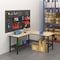 4Dock 72 in. L-shaped Heavy Duty Workbench with Rubber Wood Tabletop WB601L-7230-RB - alternate 5
