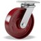 Hamilton Workhorse Swivel Caster, 8" x 2" Metal Wheel, 1/2" Precison Tapered Bearings S-WH-8MT - alternate 1