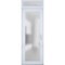 Vdomdoors Front Exterior Prehung FiberGlass Door Frosted Glass / Manux 8102 White Silk / Transom Window / Off MANUX8102EXD-WS-W36 x H80+14-LH - alternate 1