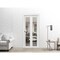 Sartodoors Sliding Closet Bi-fold Doors, Lucia 2666 White Silk with Clear Glass and Aluminum Strips, Sturdy T LUCIA2666BF-WS-64 x 80 (2* 32x80) - alternate 5