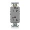 Leviton Plugs&Rcptcls, 20A, 125VAC, Gry, PBT, PK1 WTD20-GY - alternate 1