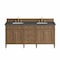 James Martin Vanities Brittany 72" Double Vanity, Pecan w/ 3 CM Parisien Bleu Silestone Top 655-V72-PCN-3PBL - alternate 1