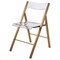 Leisuremod Menno Acrylic Folding Chair in Brushed Gold Finish with Stainless Steel Frame, Brushed Gold, 4PK MFBG15CL4 - alternate 4